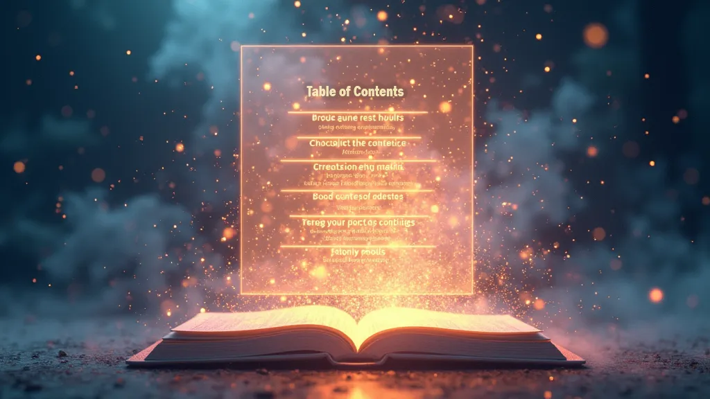 Enhance User Experience with a Table of Contents